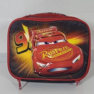 Cars Red Kids Lunch Bag with Lightning McQueen